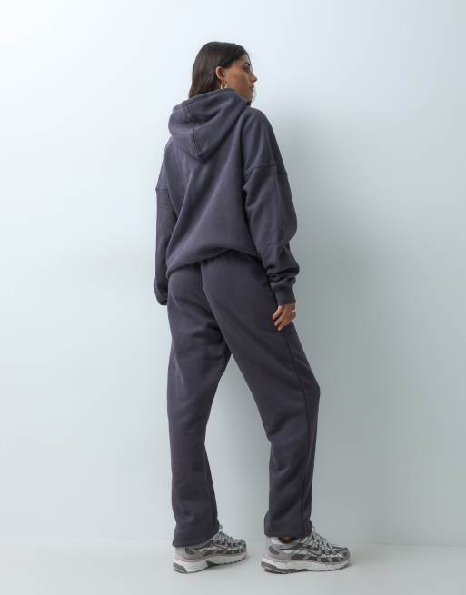 Kaiia cotton blend cuffed sweatpants in dark gray - part of a set  , 5 of 5
