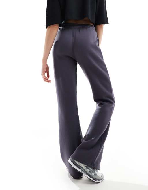 Kaiia cotton blend Tall wide leg joggers in dark grey  , 5 of 5