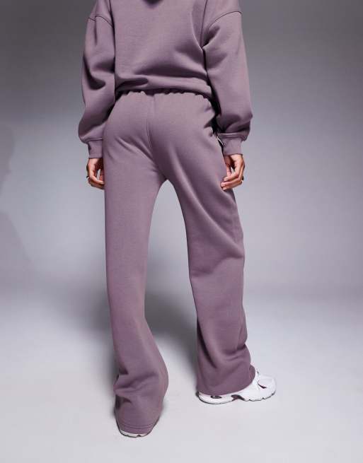Kaiia cotton rich embroidered logo sweatpants in mauve - part of a set  , 5 of 5