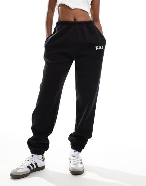 Kaiia cuffed trackies in black - view 1