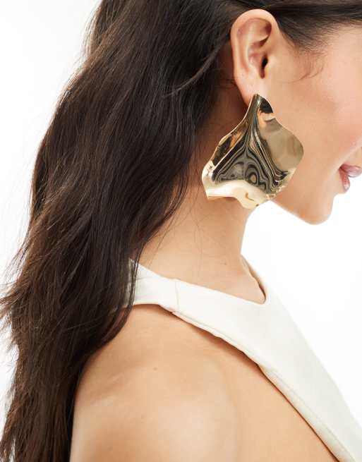 Kaiia – Eckige Ohrringe in Gold