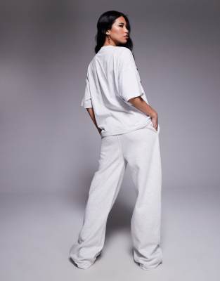 Kaiia Embroidered Ktl Logo Wide Leg Sweatpants