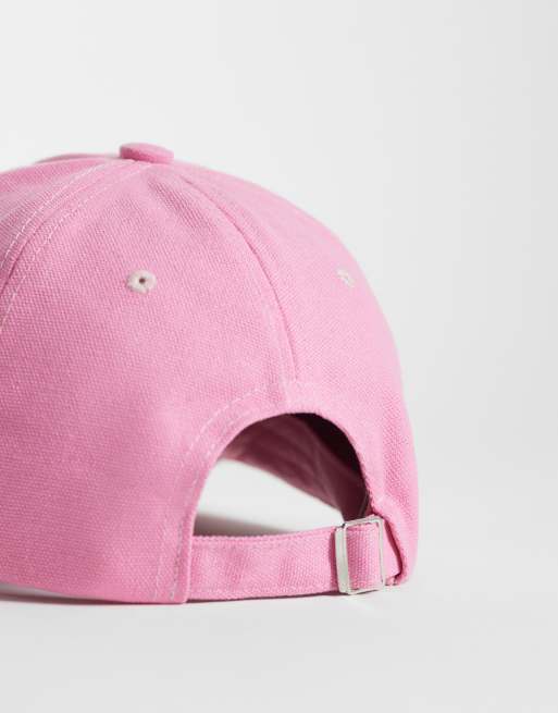 Kaiia embroidered logo cap in pink, 2 of 3