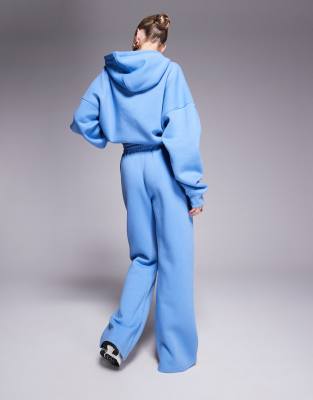Kaiia Embroidered Script Logo Wide Leg Sweatpants In Multi