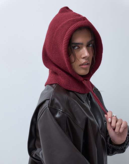 Kaiia exclusive balaclava in burgundy, 3 of 3