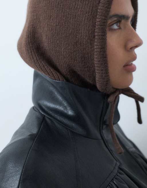 Kaiia exclusive balaclava in chocolate, 2 of 5