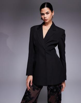 Kaiia - Exclusive - Blazer in Schwarz mit betonter Taille, Kombiteil