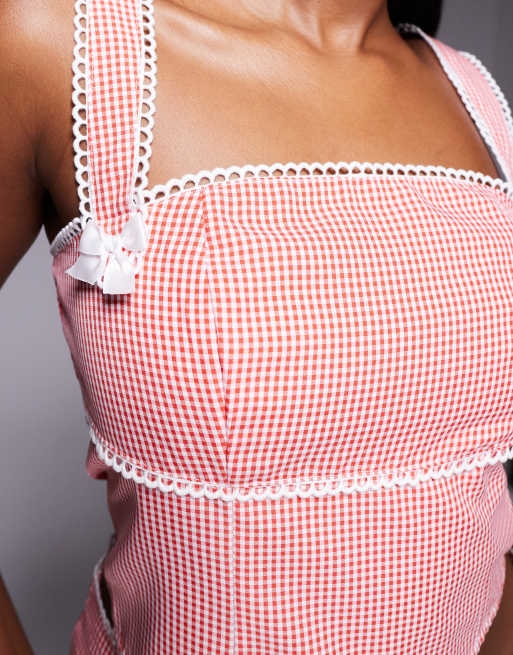 【新品・タグ付き】Bibiy. DOLLY GINGHAM CROP TOP トップス Bibiy Dolly gingham crop top DOLLY GINGHAM CROP-TOP