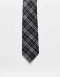 [Kaiia] Kaiia exclusive check tie in grey and white-Multi One Size Grey and white