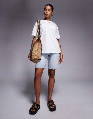 Kaiia Exclusive Cotton Pasta Lovers Club Back Graphic Oversized T-shirt