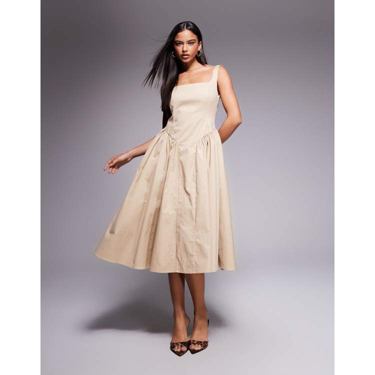 ワンピース betty layered dress beige Beige Layered Maxi Dress | Wendy - Red Velvet - Fashion Chingu