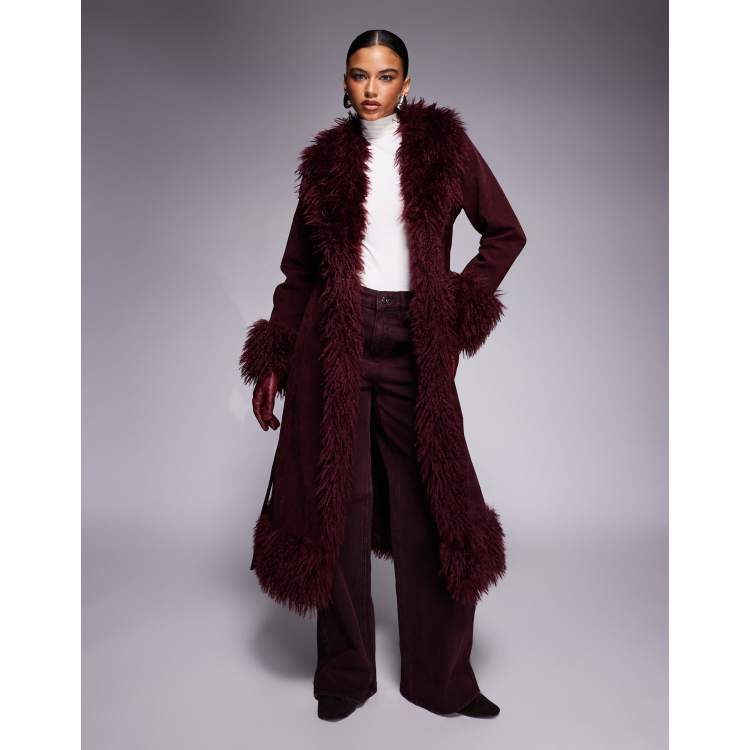 【THE TOE】Lane fur coat 209073289-1-burgundy?$n_750w$&