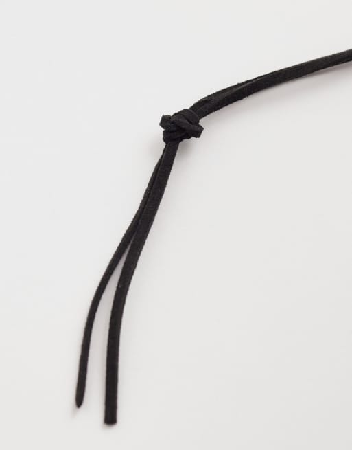 Kaiia exclusive faux leather cord pendant necklace in brown tort, 4 of 4