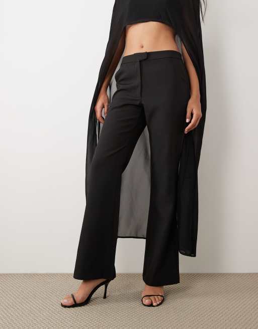 Kaiia - Exclusive - Flare-broek met halfhoge taille in zwart, deel van co-ord set, 2 van 5