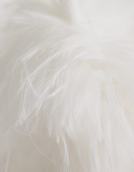 Kaiia exclusive furry earmuffs in cream, 2 of 3