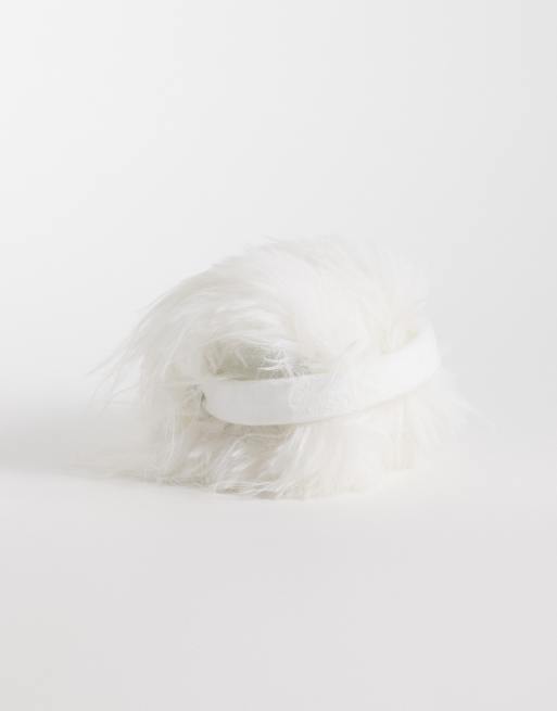 Kaiia exclusive furry earmuffs in cream, 3 of 3