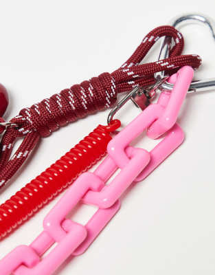 Kaiia Exclusive Heart Carabiner Cord Bag Charm