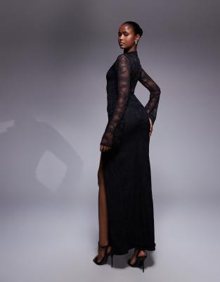 handcrafted black maxi dress Kaia Maxi Dress
