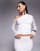 Kaiia exclusive off shoulder long sleeve lace top in white (part of a set)  