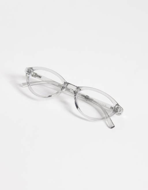 Kaiia - Exclusive - Ovale bril met doorzichtige glazen in lichtgrijs, 3 van 3