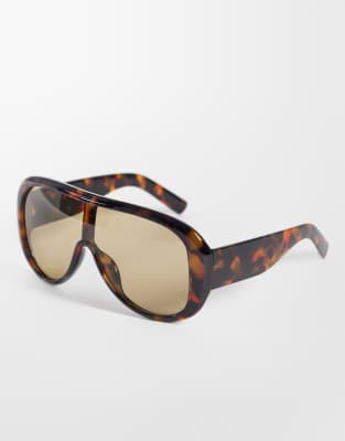 Kaiia Exclusive Oversized Aviator Sunglasses In Multi