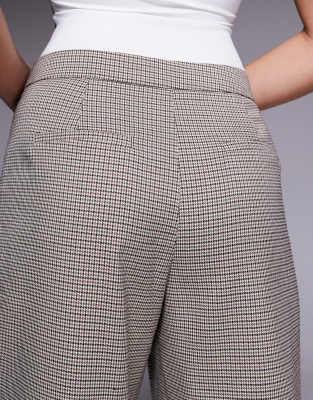 Kaiia Exclusive Oversized Tailored Wide Leg Cuffed Pants In Multi