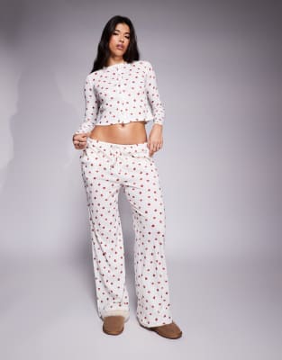 KAIIA EXCLUSIVE POINTELLE PAJAMA BOTTOMS 