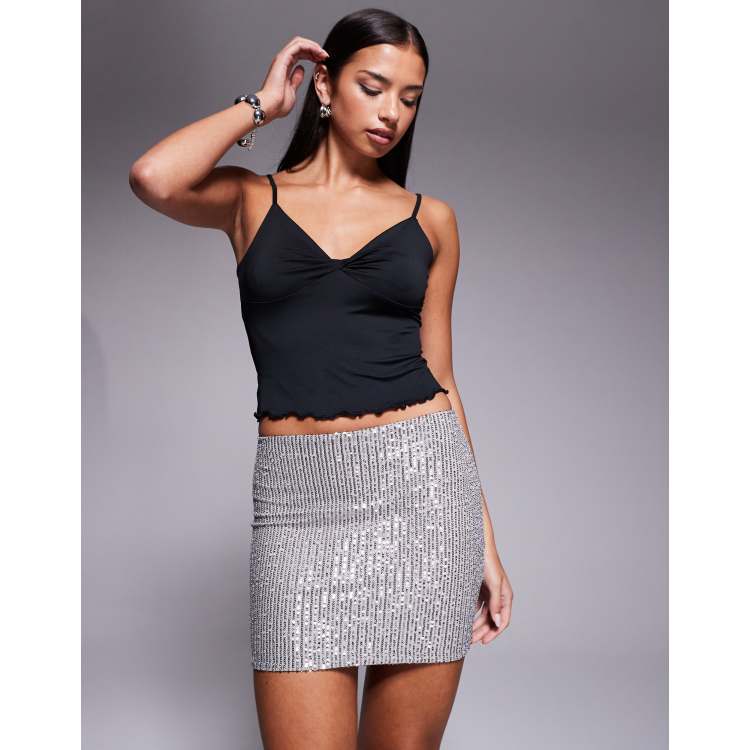 ✨新品未使用✨スティナskirt✨type C✨ SX7185 | High Waist Slit Faux Leather Pencil Mini Skirt