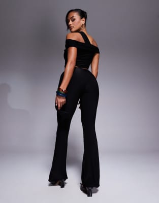 Shop Kaiia Exclusive Slinky Tie Side Waist Pants