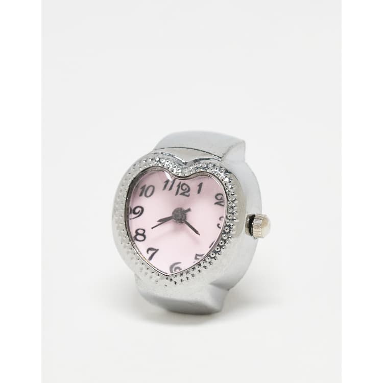 Silver and pink heart watch Advance Quartz WS50716W Pink and Silver heart Face Ladies  main image 3
