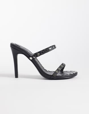 Kaiia Exclusive Studded Detail Thong Heels In Multi
