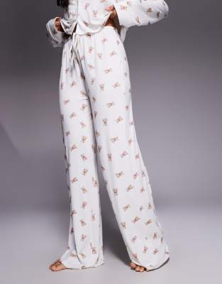 Kaiia Exclusive Super Soft Pajama Pants In White