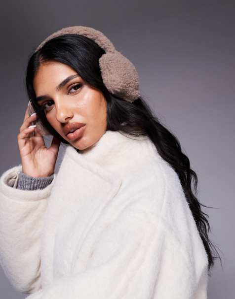 Kaiia exclusive teddy star ear muffs in brown - view 1