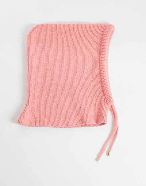 Kaiia exclusive tie detail snood in pink - view 1
