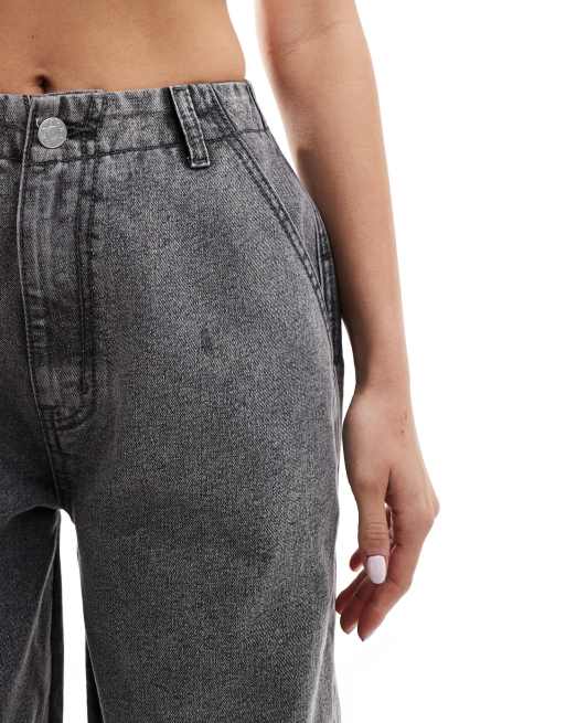Kaiia - Exclusives - Jeans met wijde pijpen in grijs met wassing  , 4 van 5