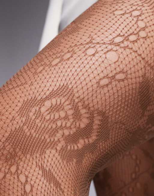 Kaiia - Exclusives - Panty van doorschijnend kant in lichtbruin, 2 van 3