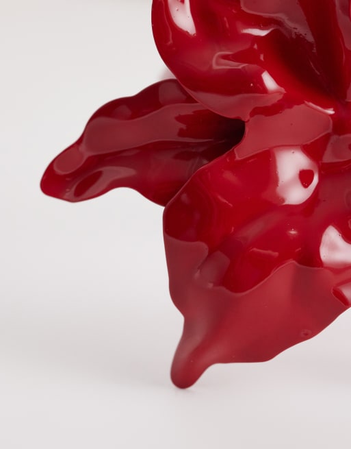 Kaiia - Exclusives - Statement armband met bloem in rood, 2 van 3