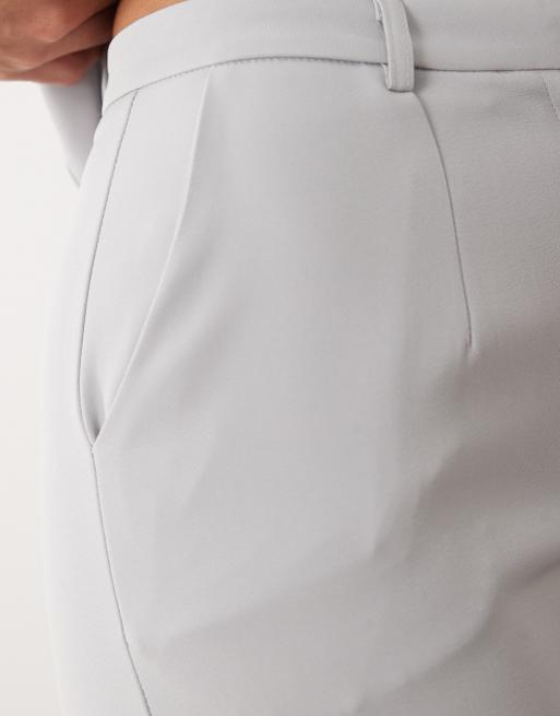 Kaiia - Exclusivité - Pantalon droit d'ensemble ajusté - Gris clair, 4 de 5