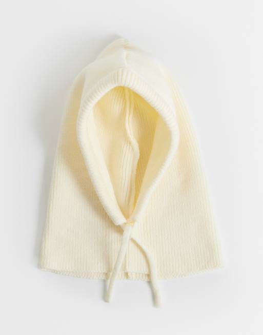 Kaiia exklusive Balaklava aus Rippstrick in Creme, 3 von 3