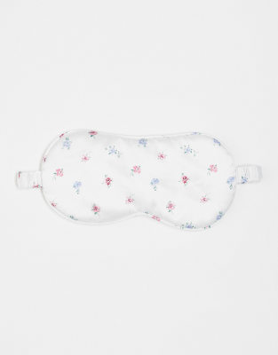 eye mask in cream floral-Multi