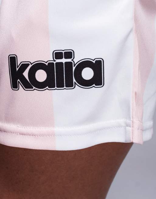 Kaiia – Gestreifte Boxershorts in Rosa und Weiß, Kombiteil, 5 von 5
