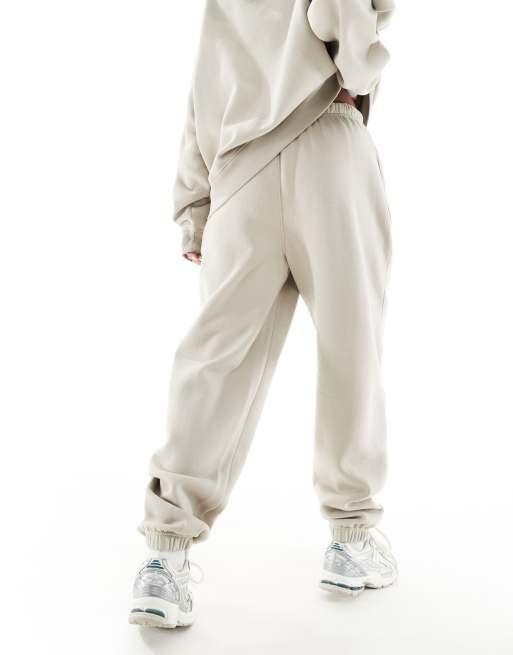 Kaiia – Jogginghose aus Baumwollmix in Steinbeige mit Bündchen, Kombiteil  , 5 von 6