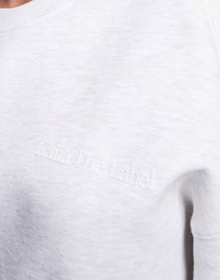 Kaiia Logo Detail Drop Shoulder Oversized Sweatshirt