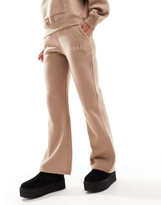 Kaiia logo wide leg trackies in caramel (part of a set), 5 of 5