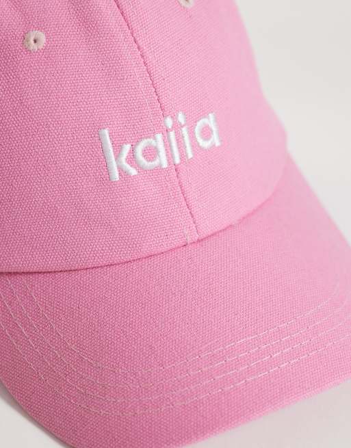 Kaiia - Lyserød kasket med broderet logo, 3 af 3