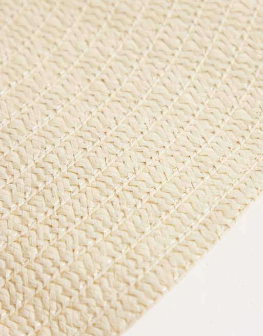 Kaiia oversized wide brim hat in beige, 3 of 3