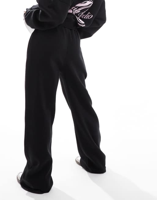 Kaiia - Pantalon de jogging d'ensemble ample - Noir, 5 de 5