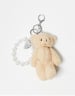 ● AMI PARIS ● Teddy Bear Keyring Unisex Beige Fonce ami-[Exclusive] (Unisex) Ws Teddy Bear Keyring - Beige Fonce