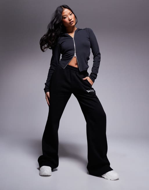 Kaiia Petite - Joggers a fondo ampio neri