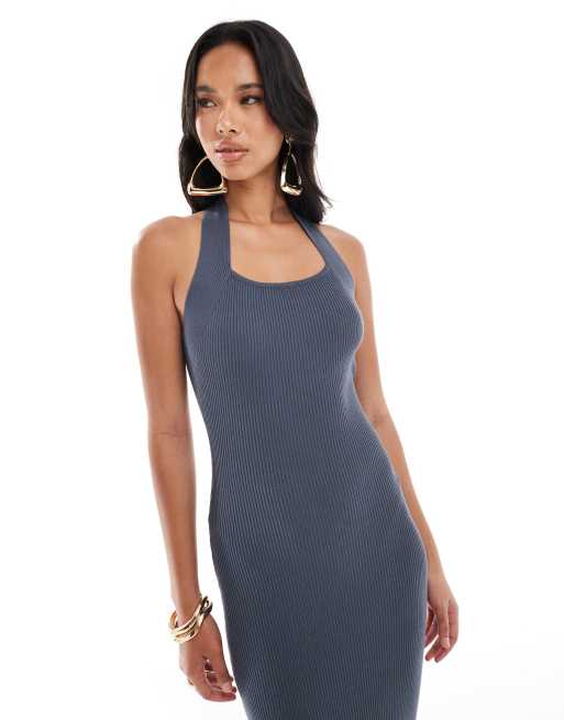 Charcoal bodycon dress sale